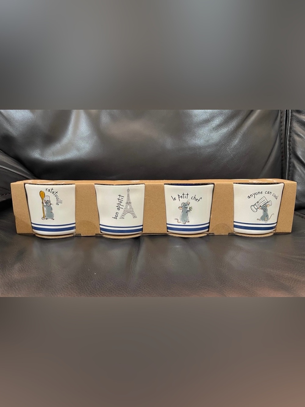 Rae Dunn Disney Pixar Ratatouille Ramekins, Set of 4, Rae Dunn Ratataouille